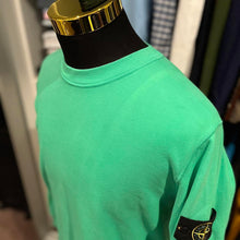 Load image into Gallery viewer, Stone Island Mint Green Fleece Sweater Size XL with Logo Badge
