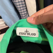 Load image into Gallery viewer, Stone Island Mint Green Fleece Sweater Size XL with Logo Badge
