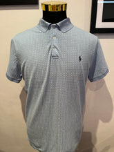 Load image into Gallery viewer, Ralph Lauren 97% Cotton Blue Patten Polo Shirt Size XL Slim Fit Stretch Mesh