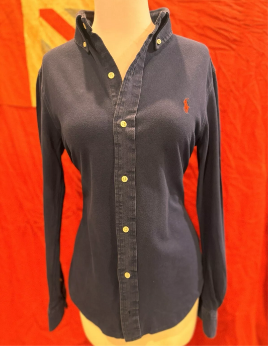 Ralph Lauren Women’s 100% Cotton Featherweight Mesh Shirt Size XS