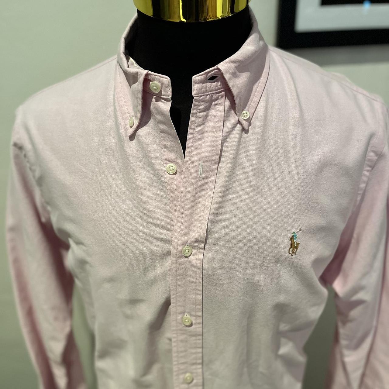 Ralph Lauren Polo Ralph Lauren 100% Cotton Pink Shirt Size Large Button Down Collar Classic Fit
