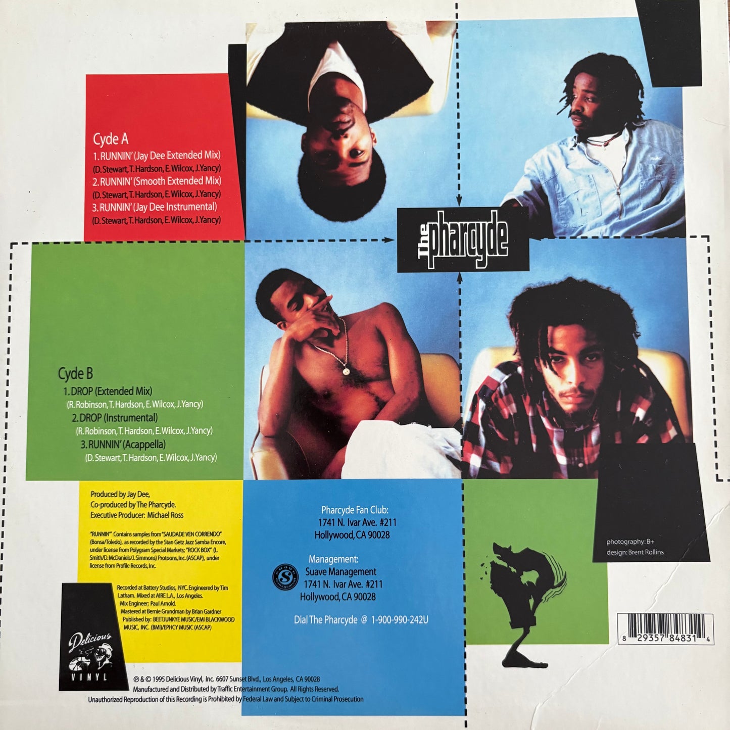 The Pharcyde “Running’” / “Drop” 6 Track 12”Vinyl Record Delicious Vinyl