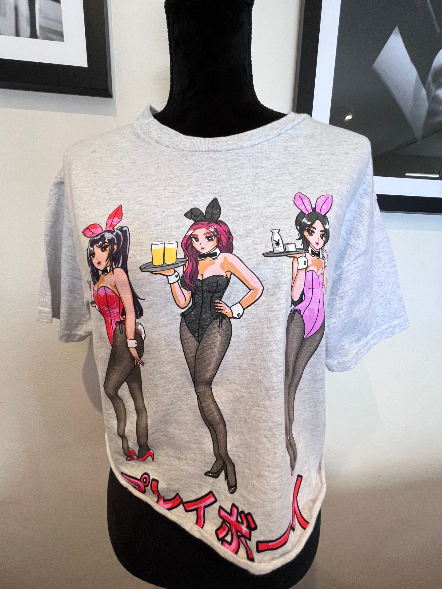 Playboy 100% Cotton Women’s Logo Print Crop Top Size Medium
