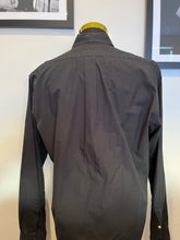 Load image into Gallery viewer, Ralph Lauren 100% Stretch Cotton Black Slim Fit Shirt Size XL fits more like a Large