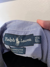 Load image into Gallery viewer, Ralph Lauren 100% Yarmouth Cotton Shirt Button Down Collar Size XL 17-35