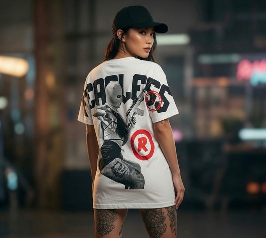 Street & Juice Fearless 100% Cotton Cream Graphic Tee