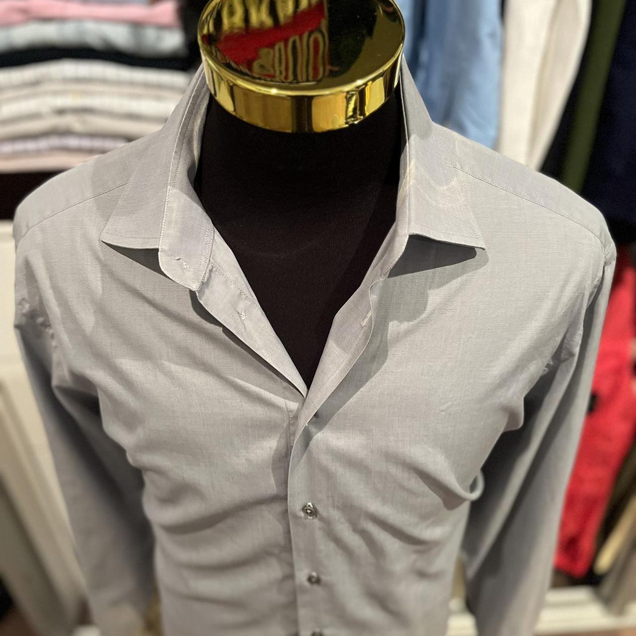 Giorgio Armani 100% Cotton Double Cuff Business Shirt Size XL Made In Italy in primo condition
