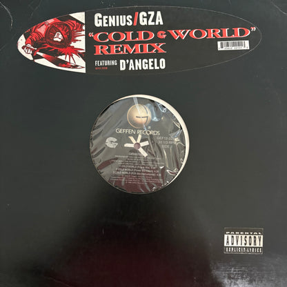 Genius/GZA “Cold World” Ft D’Angelo 5 version 12inch vinyl record