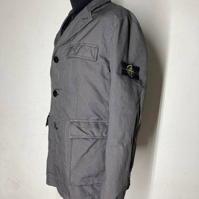 Stone Island Vintage Charcoal Grey Sports Jacket with detachable lining, absolutely stunning piece Made In Italy Size XL, fits Large to XL