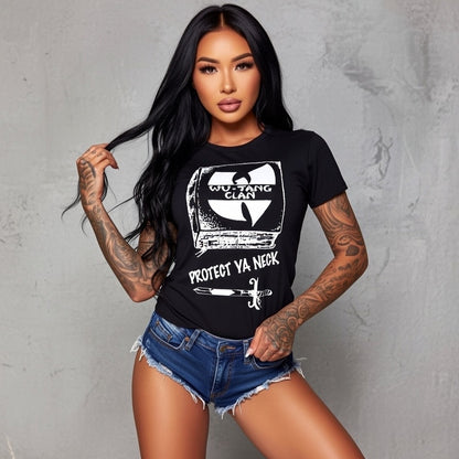 Wu Tang Clan “Protect Ya Neck” 100% Cotton Black Tee
