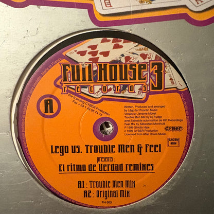 Lego us. Trouble Men & Feel “El Ritmo De Verdad” 4 Version 12inch Vinyl Record