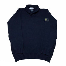 Load image into Gallery viewer, Stone Island Vintage AW1992 Black Wool Turtle Neck Sweater complete with Green Edged Badge size XL