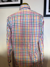 Load image into Gallery viewer, Paul &amp; Shark 100% Cotton White Check Shirt Size 40 Medium Made in Italy