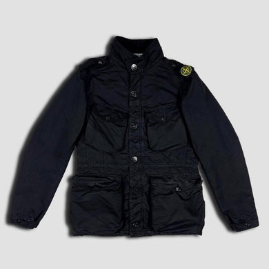Stone Island Vintage 2006 Microfibre Field Jack with shoulder Stone Island Badge Black size Large