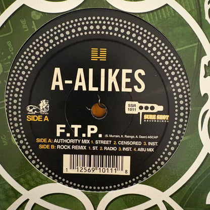 A-Alikes “F.T.P.” 7 Version 12inch Vinyl Record