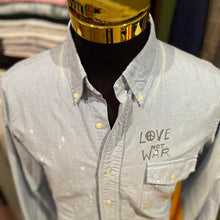 Load image into Gallery viewer, Ralph Lauren 100% Cotton Custom Pastel Blue Fit Logo Print Shirt Size XL