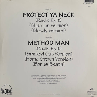 Wu Tang Clan “Protect Ya Neck” 7 Track 12” Vinyl Record Loud Records