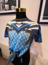 Load image into Gallery viewer, Louis Vuitton Ladies Tie Front Crop Top Size XS Made in Italy