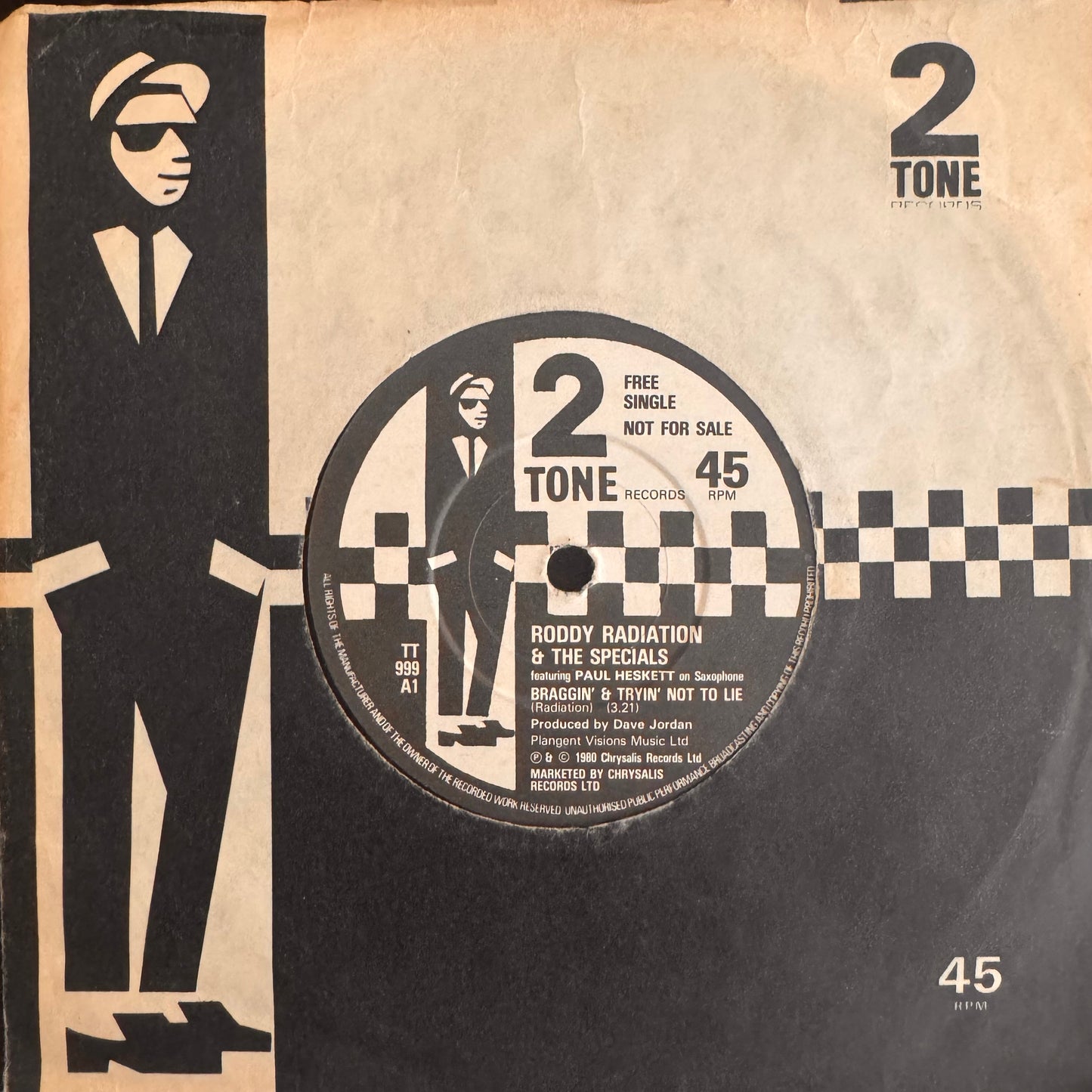 The Specials & Roddy Radiation “Braggin’ & Tryin’ Not To Lie 2 Track 7” Vinyl