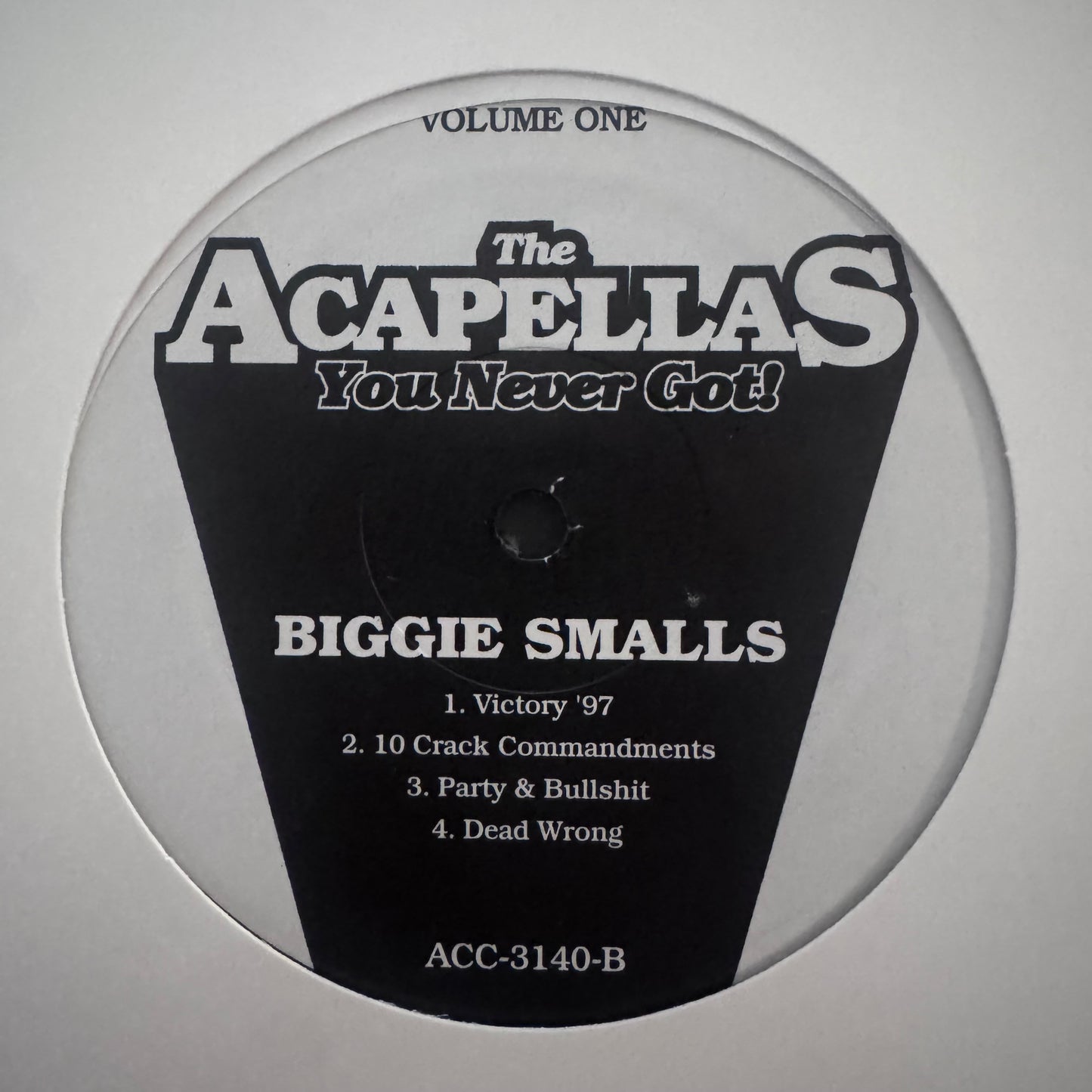 The Acapellas Vol 1 Ft 2pac & Biggie 8 Track 12inch Vinyl LP