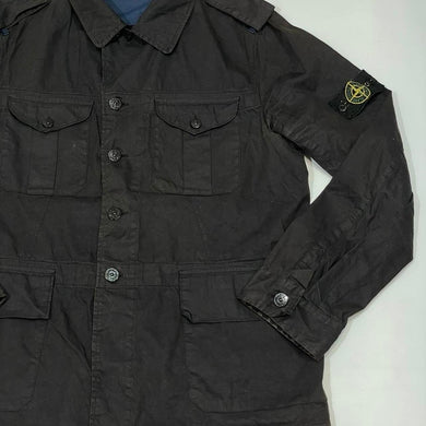 Stone Island Vintage Dark Brown Cotton Summer Jacket Size XL SS2006