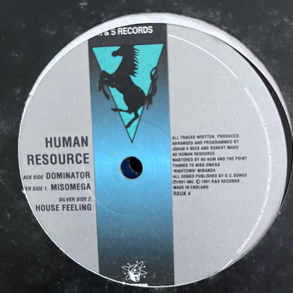 Human Resource “Dominator” 3 Track 12inch Vinyl Record on R&S Records