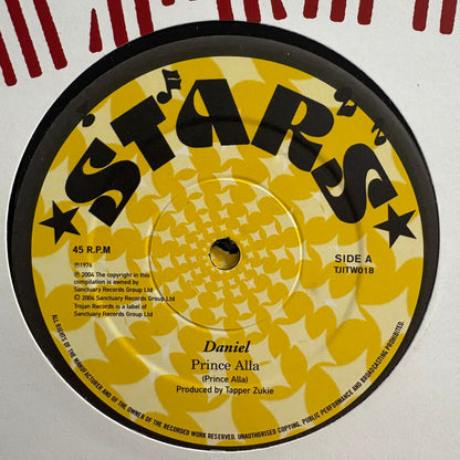Prince Alla “Daniel” Tappa Zukie “Blackman” 2 Track 12” Vinyl Trojan Records