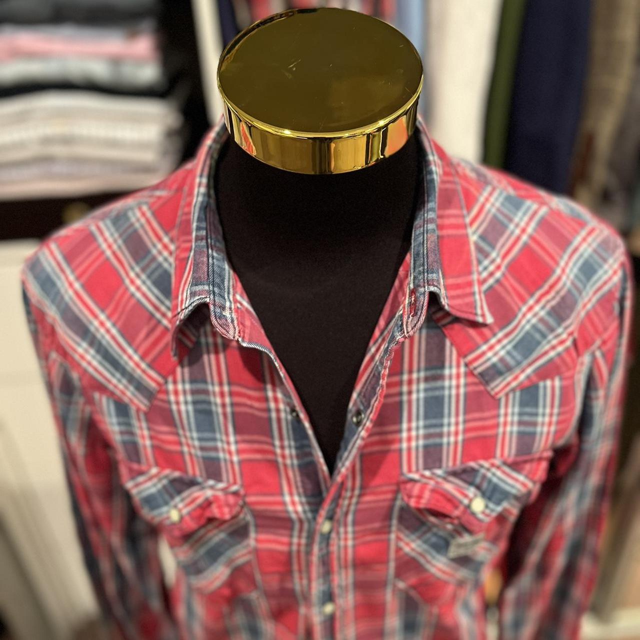 Ralph Lauren Denim & Supply 100% Cotton Red / Blue Check Size Large