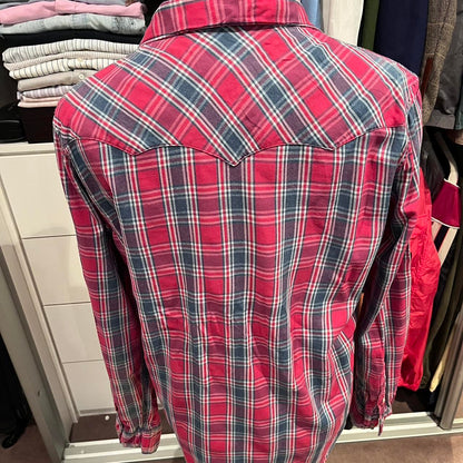 Ralph Lauren Denim & Supply 100% Cotton Red / Blue Check Size Large