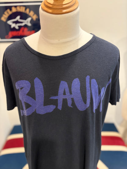 Scotch & Soda 100% Cotton Blue Chest Logo Tee