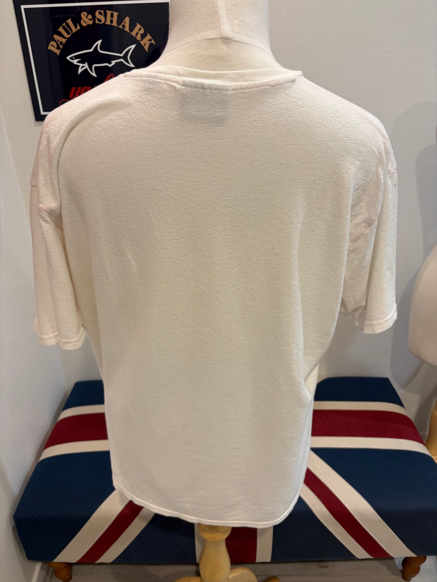 Scotch & Soda 100% Cotton Cream Chest Logo Tee