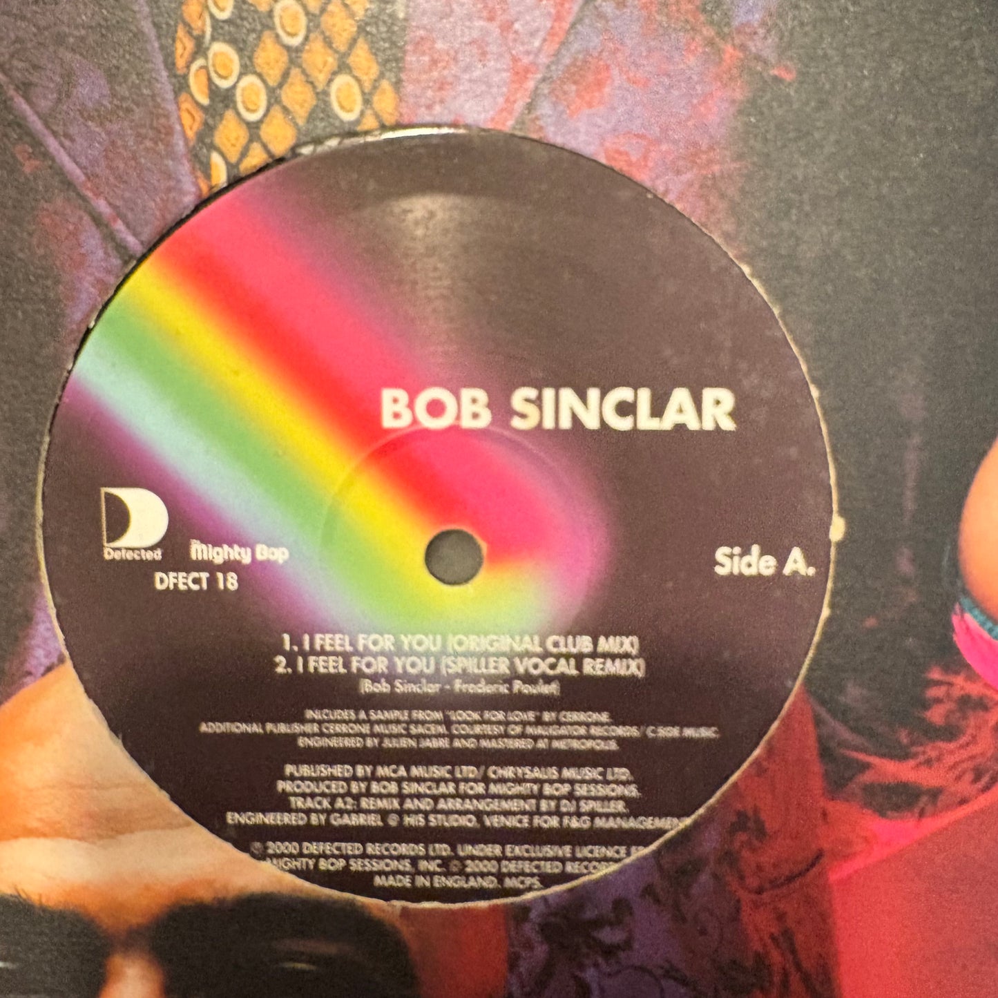 Bob Sinclar “I Feel For You” 3 Version 12inch vinyl record on Defected