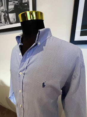 Ralph Lauren 100% Yarmouth Cotton Shirt Button Down Collar Size XL 17-35