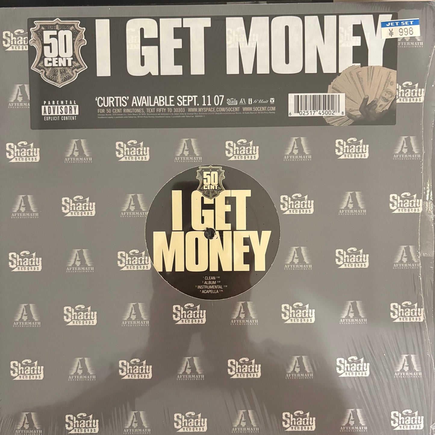 50 Cent “I Get Money” 4 Version 12inch vinyl record