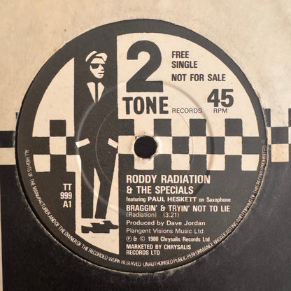 The Specials & Roddy Radiation “Braggin’ & Tryin’ Not To Lie 2 Track 7” Vinyl