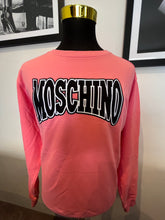 Load image into Gallery viewer, Moschino 100% Cotton Logo Embroidered Sweater Size Large