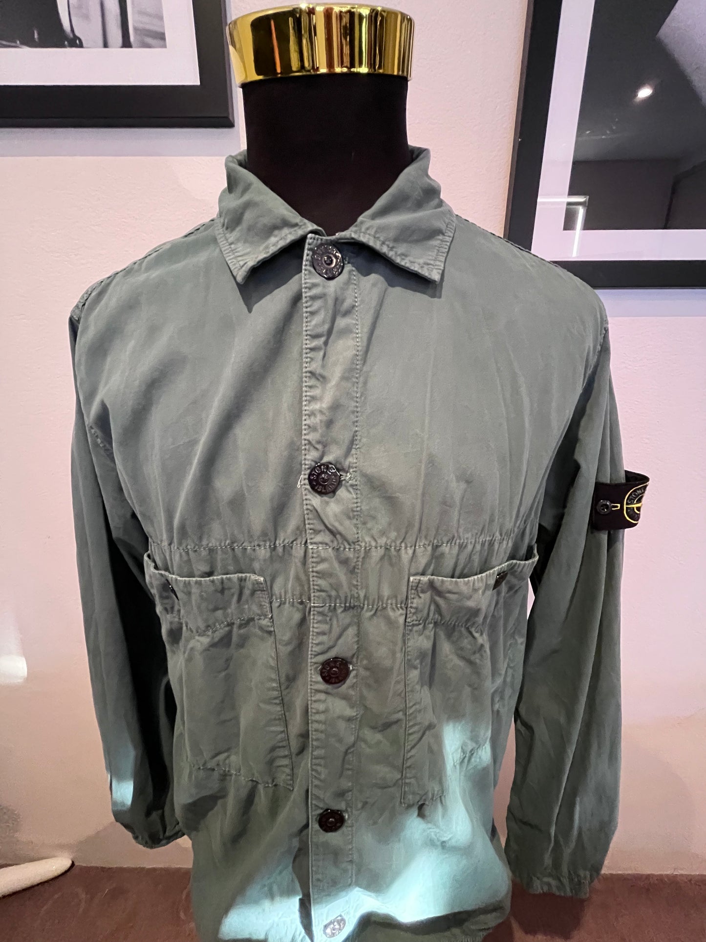 Stone Island Garment Dyed 100% Cotton Over-shirt Size XL