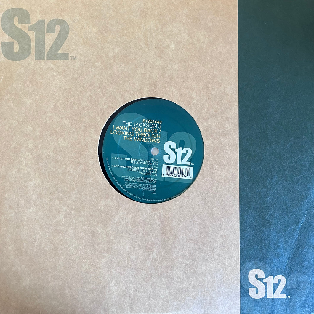The Jackson 5 “I Want You Back” 2 Track 12inch Vinyl