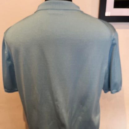 Sandro 82% Acetate Blend Powder Blue Polo Size XL