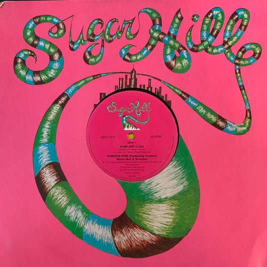 Furious Five Feat Melle Mel “Step Off” 2 Track 12inch Vinyl Record Sugar Hill Records