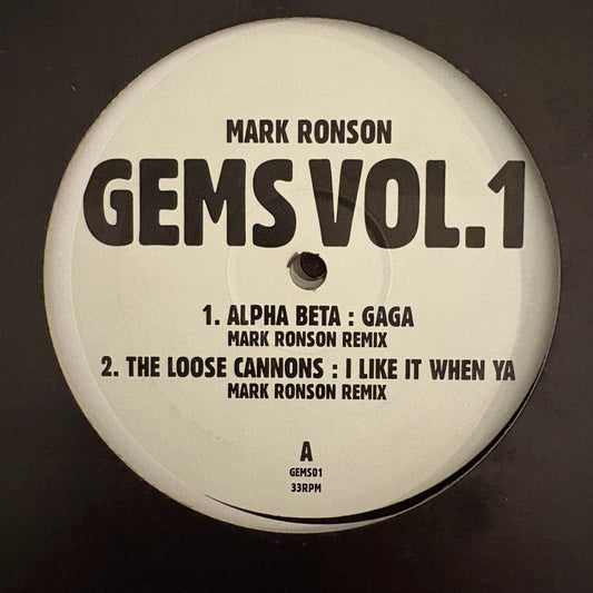 Mark Ronson ‘Gems Vol 1” 4 Track Blends Mash Up 12inch vinyl record
