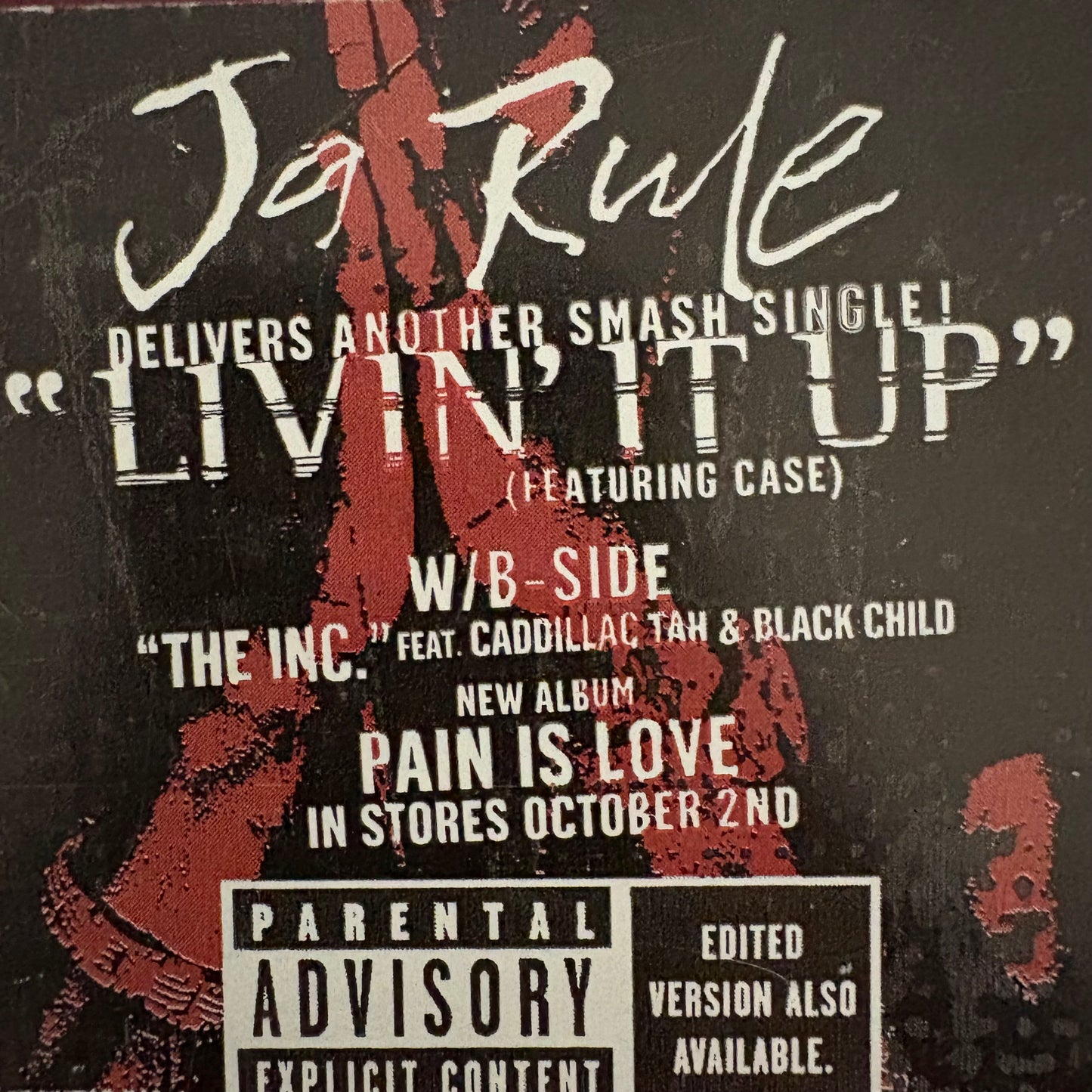 Ja Rule “Livin’ It Up” 6 Track 12inch vinyl record Def Jam