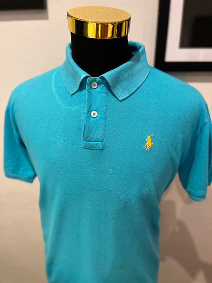 Polo Ralph Lauren 100% Cotton Blue Polo Shirt Size XL