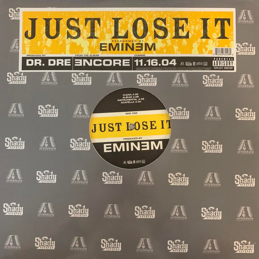 Eminem “Just Lose It” 4 Track 12inch Vinyl Record