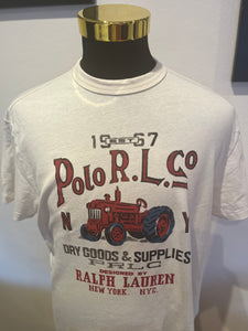 Ralph Lauren 100% Cotton Logo Print T Regular Fit Size Large