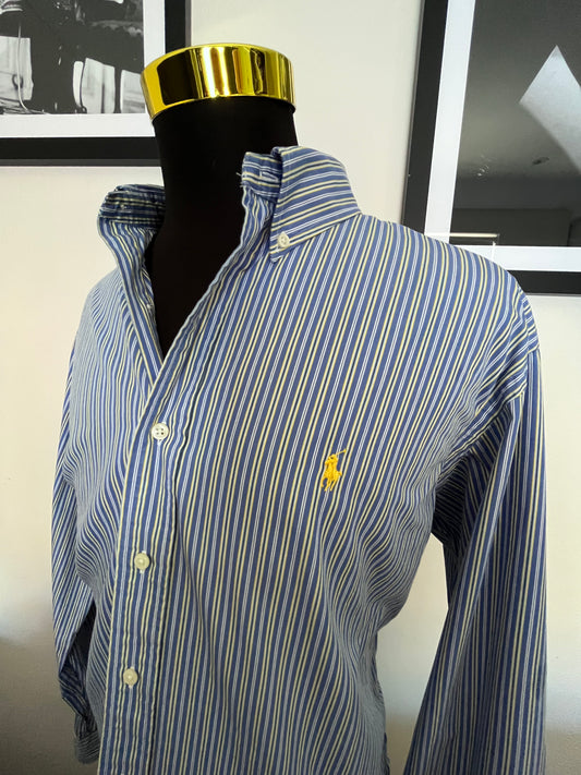 Ralph Lauren 100% Cotton Blue / Yellow Stripe Size XXL
