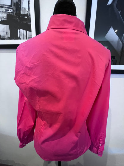 Lacoste Women’s 100% Cotton Pink Shirt Slim Fit Size 42