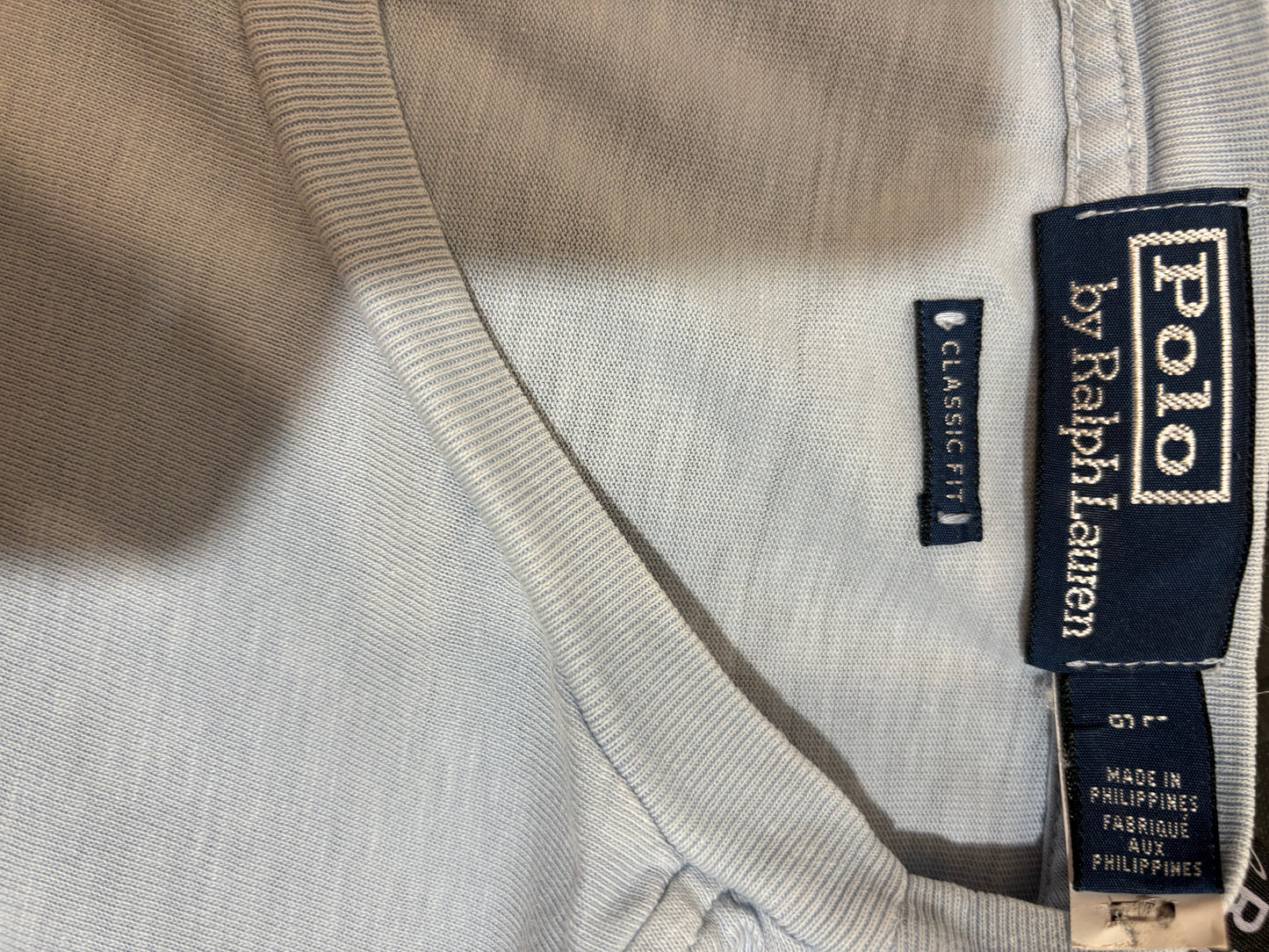 Ralph Lauren 100% Cotton Blue Chest Logo Tee