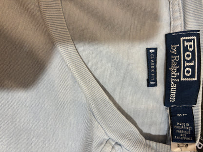 Ralph Lauren 100% Cotton Blue Chest Logo Tee
