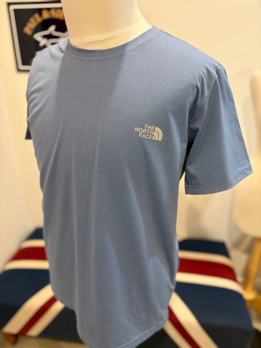 The North Face 100% Cotton Blue Chest Logo Tee